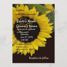 Helle Sonnenblume Einladung