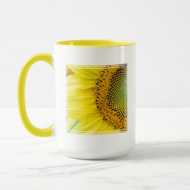 Helle Sonnenblume Tasse (Links)