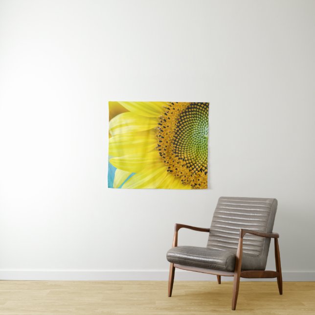 Helle Sonnenblume Wandteppich (Beispiel (Horizontal))