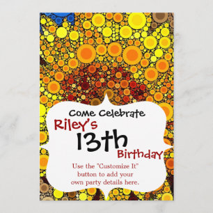 Helle Sonnenblumen Circle Mosaik Digital Art Print Einladung