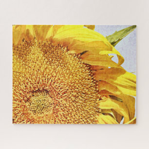 Helle Sonnenblumen Kunst, Dichtung Puzzle