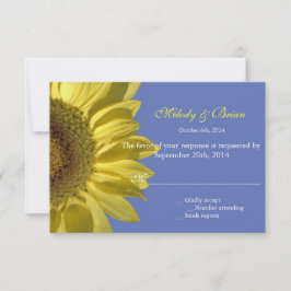 helle Sonnenblumen UAWG Hochzeit Einladungen. RSVP Karte