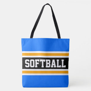 Helle sportliche blaue schwarze orange SOFTBALL St