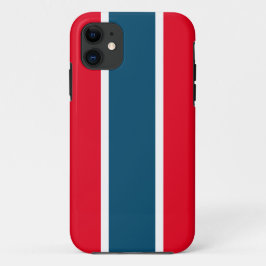 Helle Sporty Red White Ocean Blue Racing Streifen Case-Mate iPhone Hülle