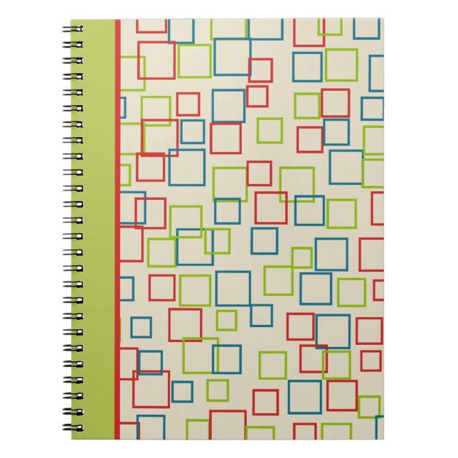 Helle Squares Notebook Notizblock (Vorderseite)