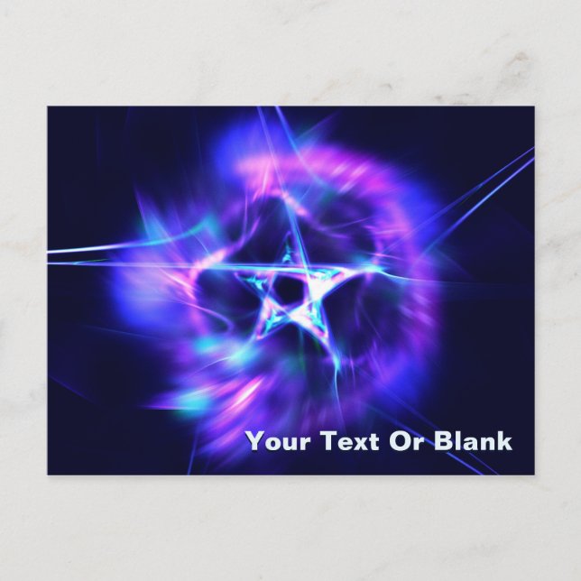 Helle Star Postkarte (Vorderseite)