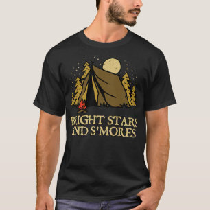 Helle Stars und Raucher Camping Freunde Camper Bud T-Shirt