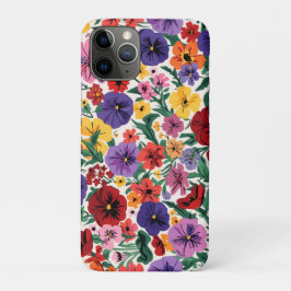 Helle Stiefmütterchen im Blumenmuster für den Früh Case-Mate iPhone Hülle