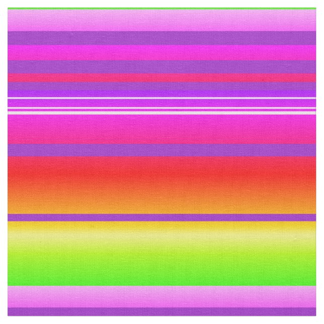 Helle Streifen lila-grüne Multicolor Stoff (Nahaufnahme)