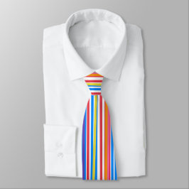 Helle Streifen Red Blue Green Orange Krawatte