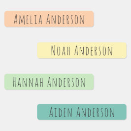 Helle Summer Happy Kids Waterproof Name Labels Etiketten