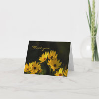 Helle Sumpf Sonnenblumen Danke Karte