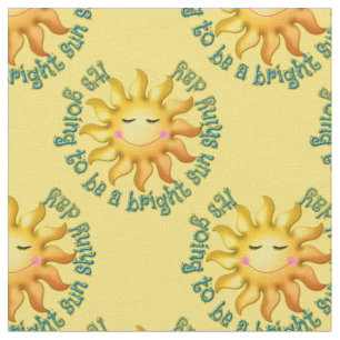 Helle Sun Shiny Days 04 Gelb-Zazzle Fabric Stoff