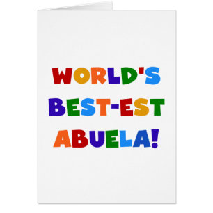 Helle T-Shirts des Gut-est Abuela der Welt Farb