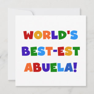 Helle T-Shirts des Gut-est Abuela der Welt Farb