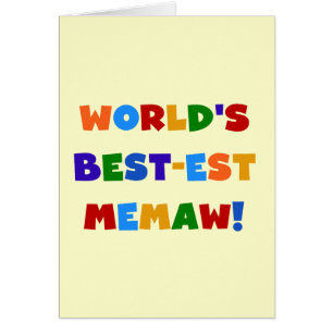 Helle T-Shirts des Gut-est Memaw der Welt Farb