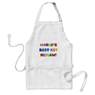 Helle T-Shirts des Gut-est Memaw der Welt Farb Schürze