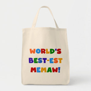 Helle T-Shirts des Gut-est Memaw der Welt Farb Tragetasche