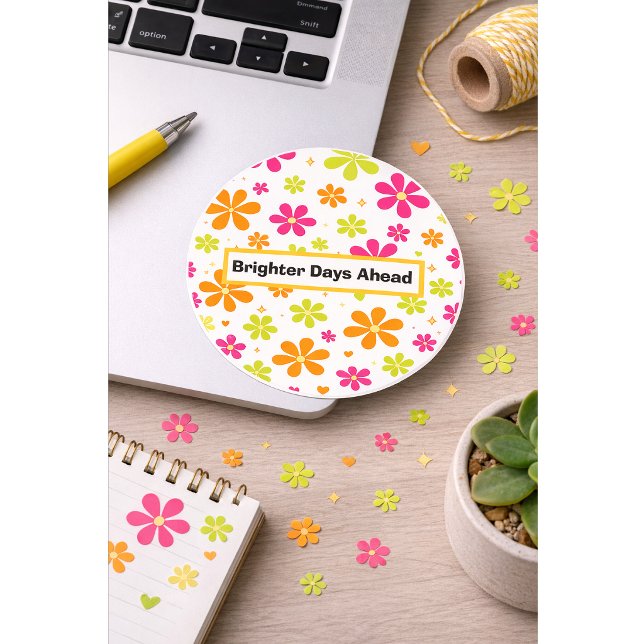 Helle Tage Vor Uns Aufkleber | Bunte Motivation (Von Creator hochgeladen)