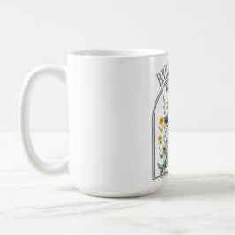 Helle Tage Vorn Wildblume Kaffeetasse