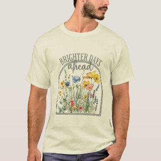 Helle Tage Vorn Wildblume T-Shirt