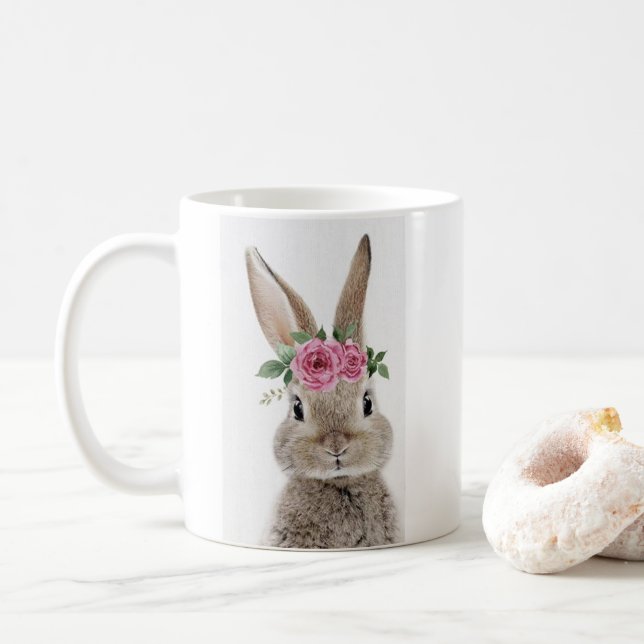 Helle Tasse Blume Krone (Mit Donut)