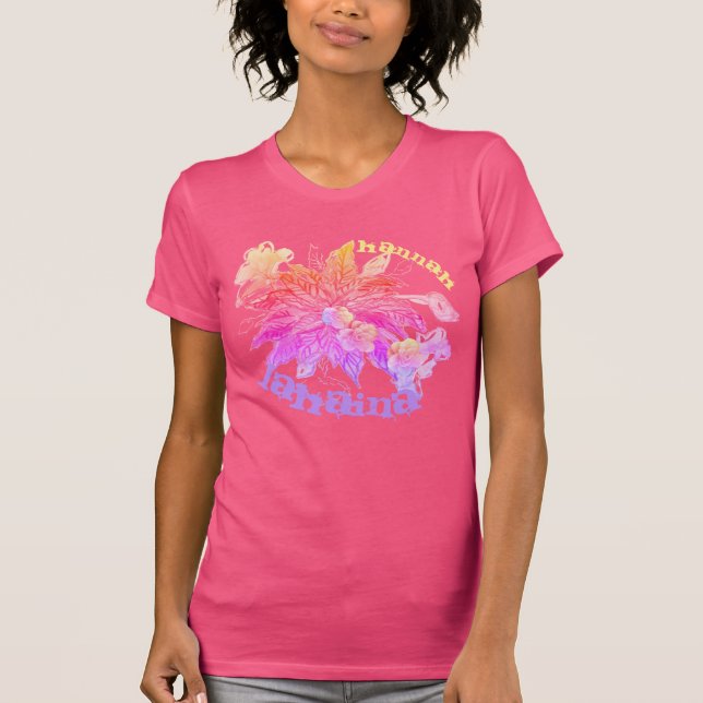 Helle Tropical Bouquet T - Shirt (Vorderseite)