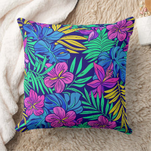 Helle tropische Blume Kissen