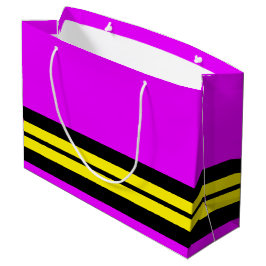 Helle tropische PInk-Streifen Große Geschenktüte