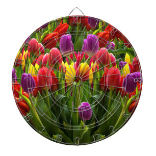 Helle Tulips Dartscheibe