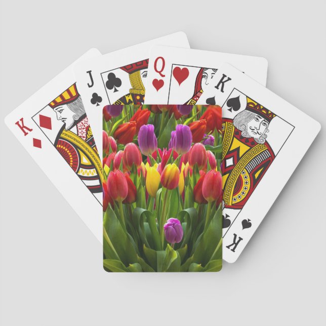 Helle Tulips Spielkarten (Rückseite)