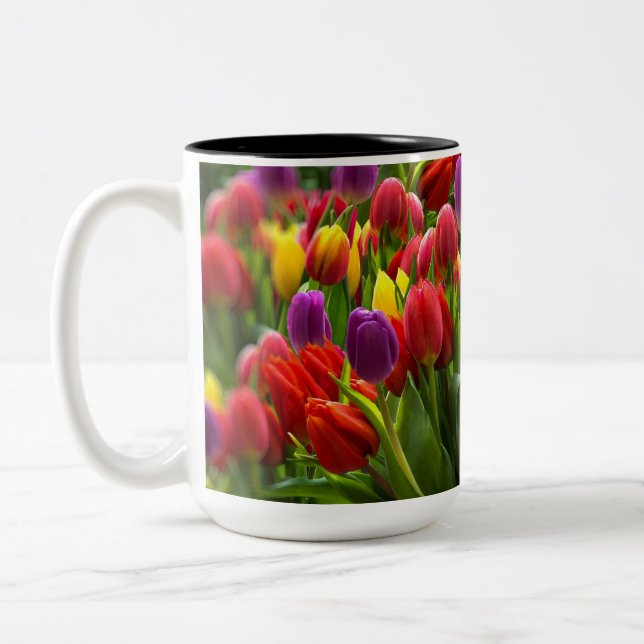 Helle Tulips Zweifarbige Tasse (Links)