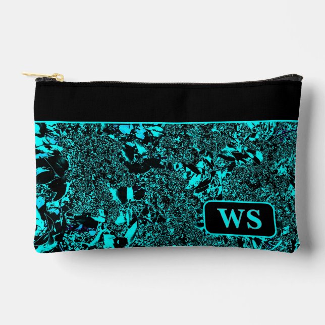 Helle Türkis Kosmetiktasche  Zubehörtasche (Vorderseite)