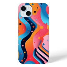 Helle und farbenfrohe abstrakte Formen mit Punkten