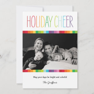 Helle und farbenfrohe Fotokarten für den Urlaub Feiertagskarte