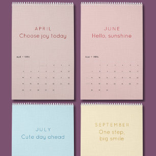 Helle und farbenfrohe Inspirations-Wandkalender Kalender