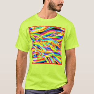 Helle und farbenfrohe Neonmuster Art T-Shirt