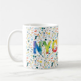 Helle und farbenfrohe New York City Kaffeetasse