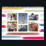 Helle und farbenfrohe Pinselstriche 12 Monate Foto Kalender<br><div class="desc">Dieser moderne 12-monatige Kalender ermöglicht es Ihnen,  die Frontabdeckung und jeden Monat mit einem Foto Ihrer Wahl zu personalisieren,  indem Sie die vorgegebenen Vorlagenfelder verwenden.</div>