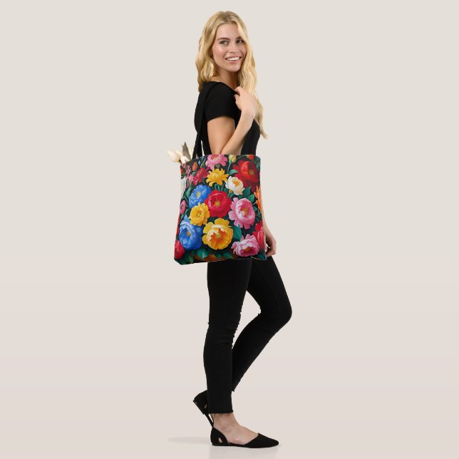 Helle und farbenfrohe Rosen (Am Model)