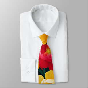 Helle und farbenfrohe Rosen Krawatte