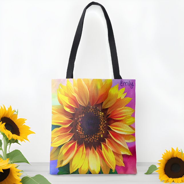 Helle und farbenfrohe Sonnenblumenbeutel (Nature's Bloom, Personal Gloom! 🌻👜)