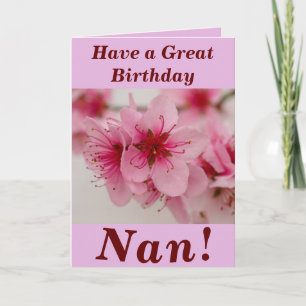 Helle und fette florale Geburtstagskarte von Nan Karte