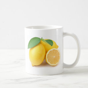 Helle und frisch gelbe Zitronen Tasse