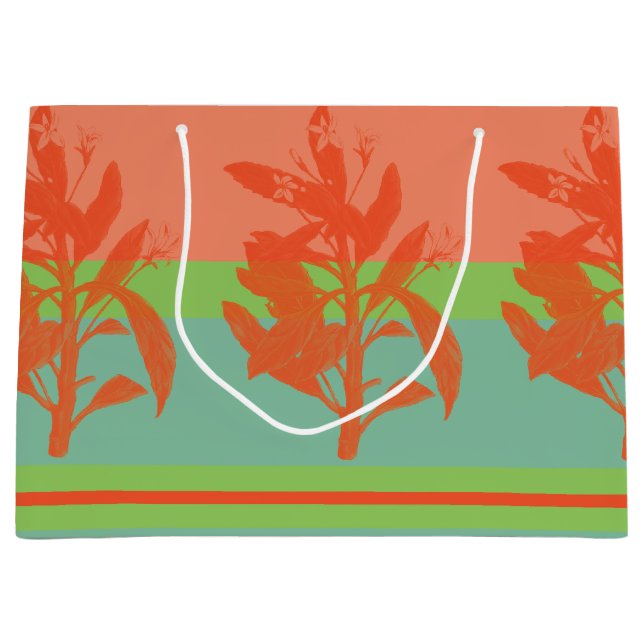 Helle und frische tropische Farben Große Geschenktüte (Vorderseite)