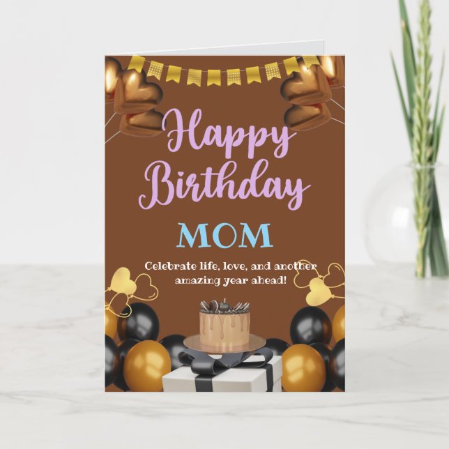 Helle und fröhliche Geburtskarte Karte (Vorderseite)