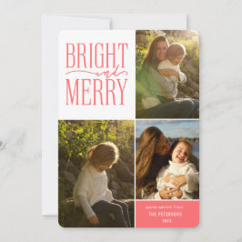 Helle und fröhliche Moderne Minimale Weihnachtszei Feiertagskarte