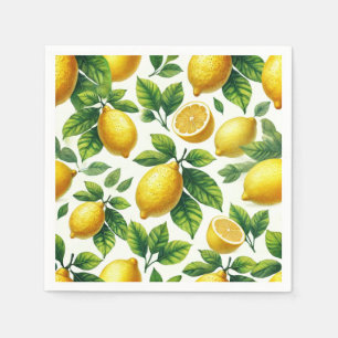 Helle und fröhliche moderne zesty Zitronen Serviette