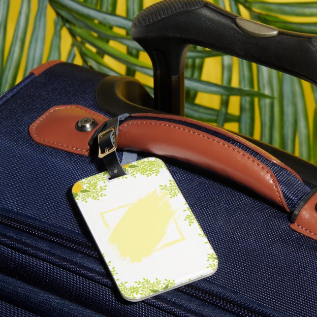 Helle und fröhliche Reiseaccessoire Gepäckanhänger (Vorderseite Insitu 1)