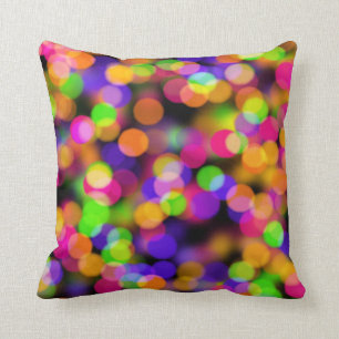 Helle und funkelnde Lichter Bokeh Hintergrund Kissen